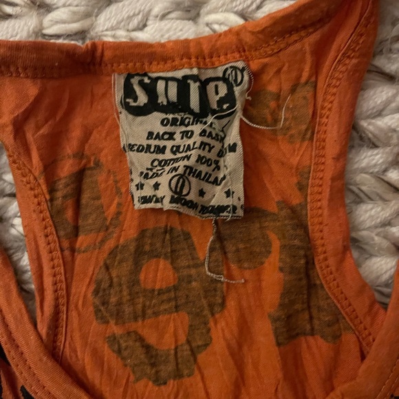 Orange Printed Tunic dress - Size L - Picture 2 of 3